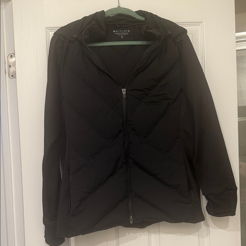 Athleta Midnight Black Puffer Jacket